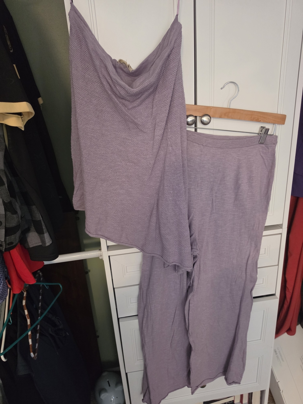 Free People Lavender Two-Piece Pajama Set